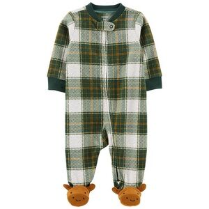 Baby Moose 2-Way Zip Fleece Sleep & Play Pajamas